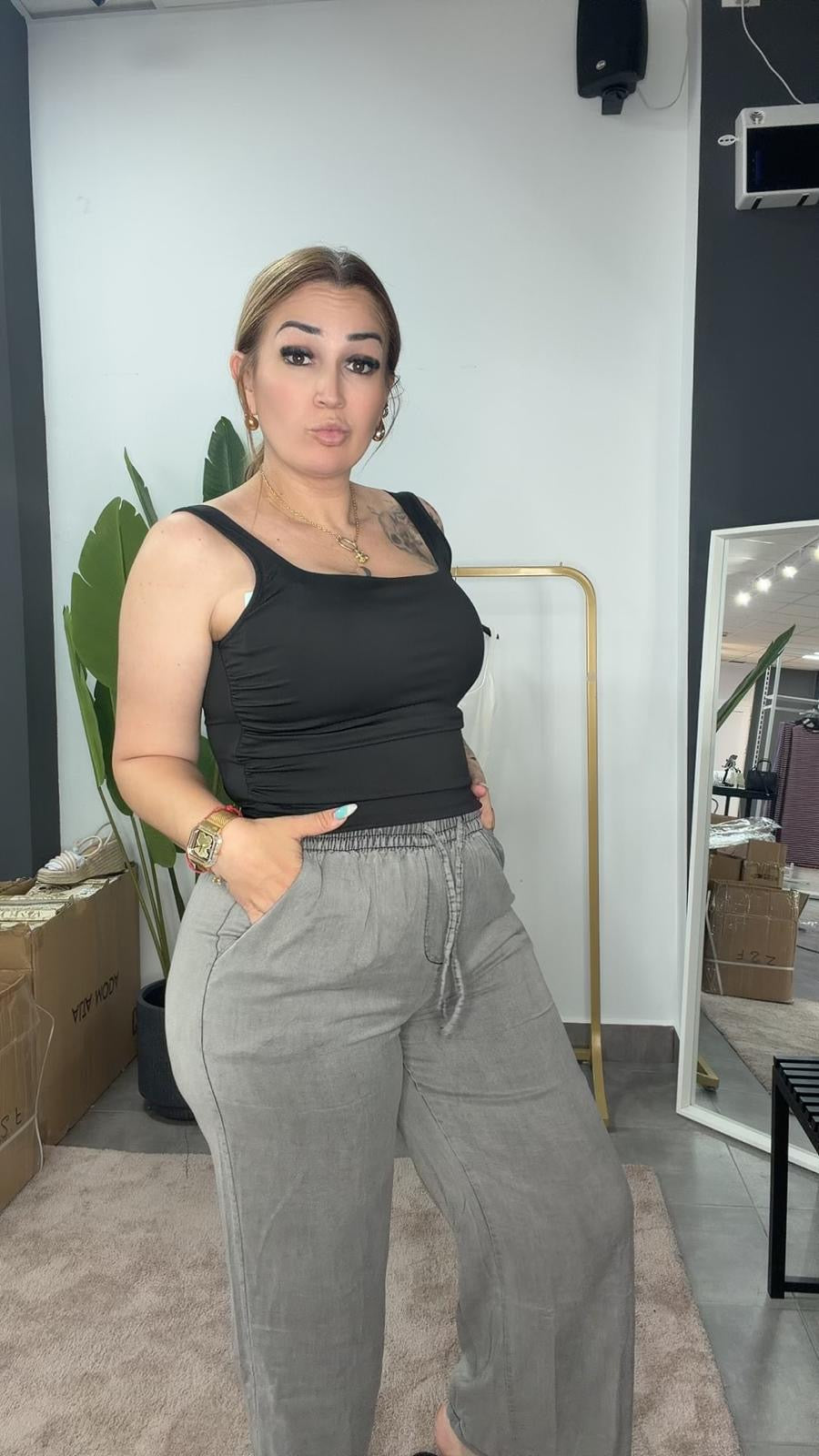Pantalón deslavado