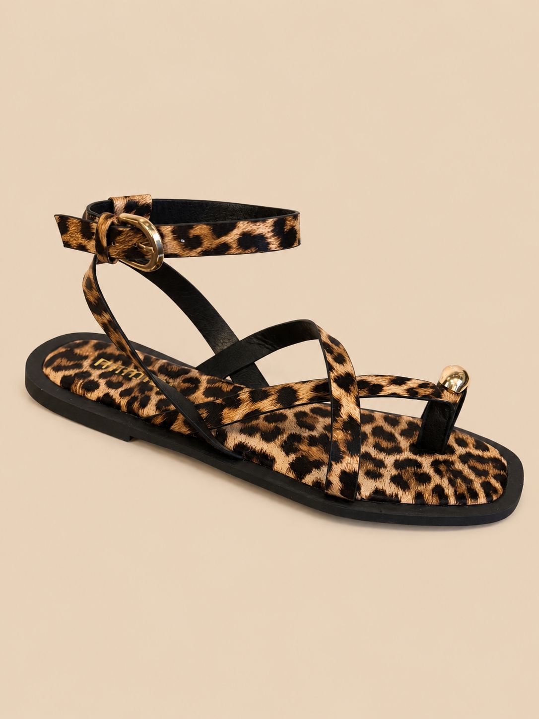 Sandalia leopardo