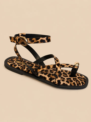 Sandalia leopardo