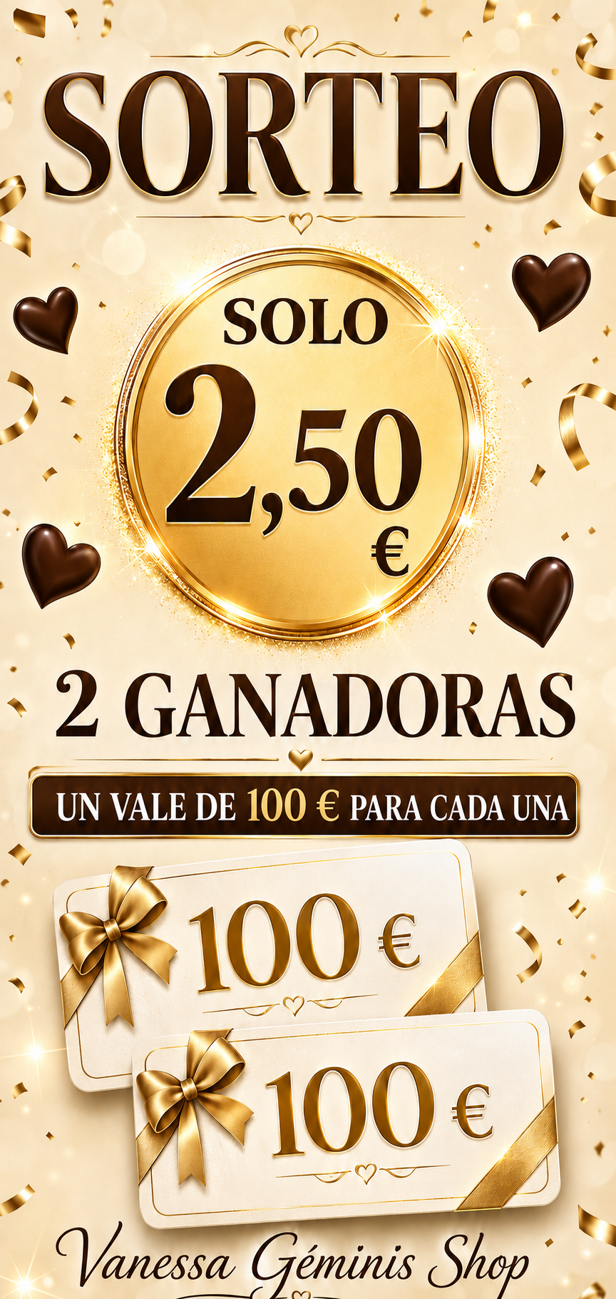 Sorteo vale 100€