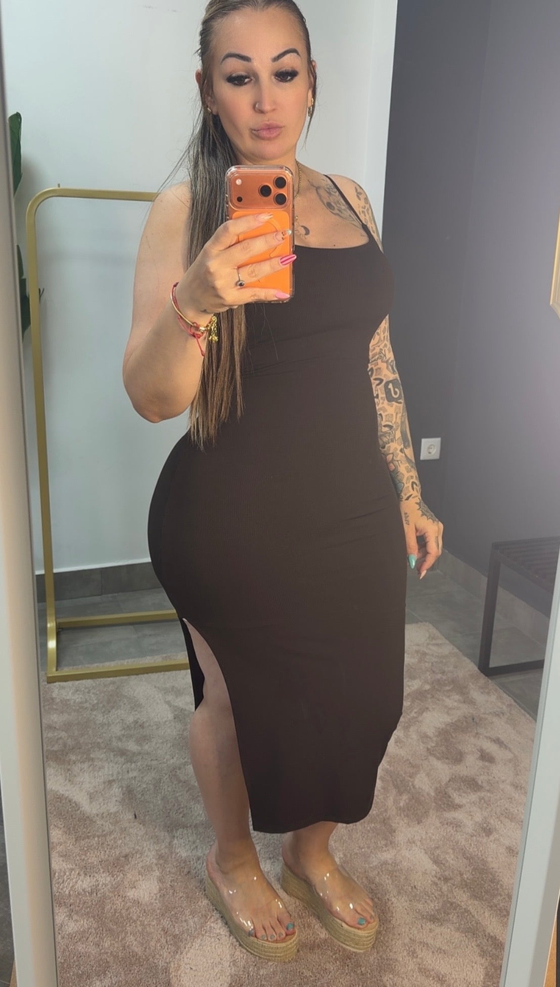 Vestido básico chocolate