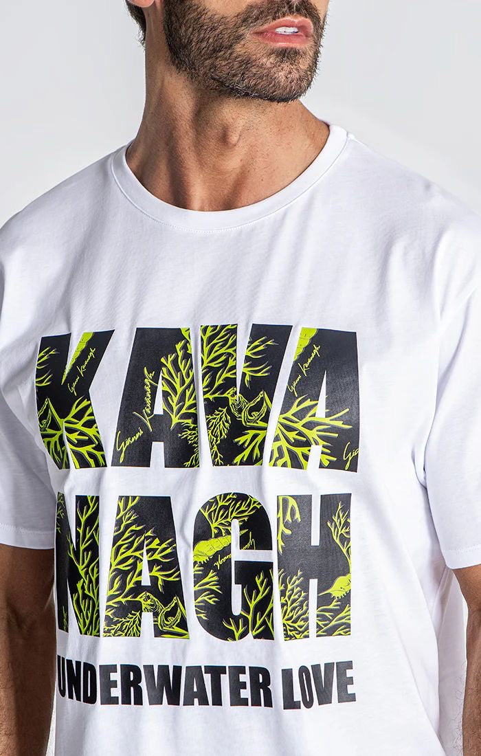 Camiseta oversized blanca logo
