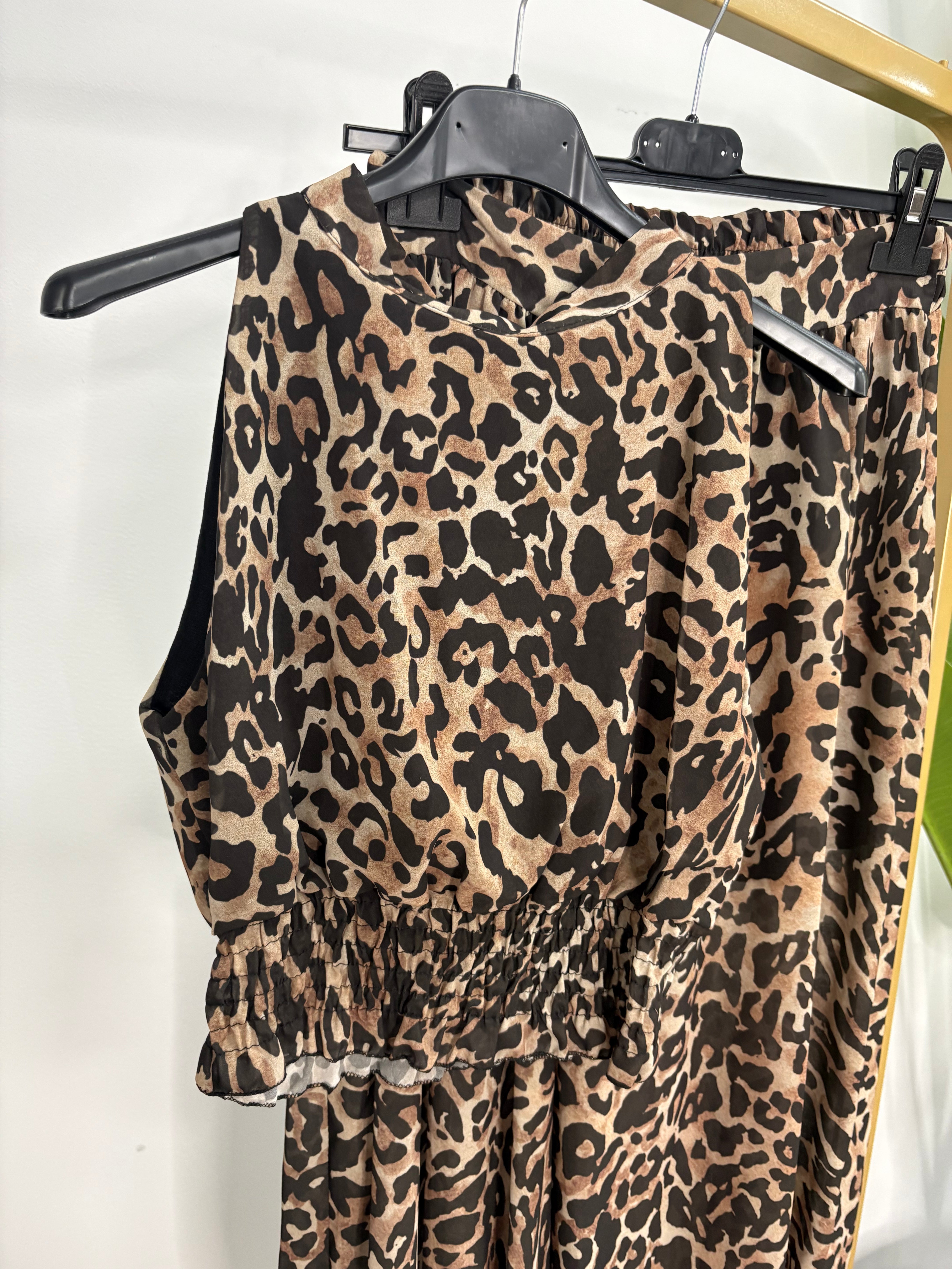 Conjunto Gasa leopardo