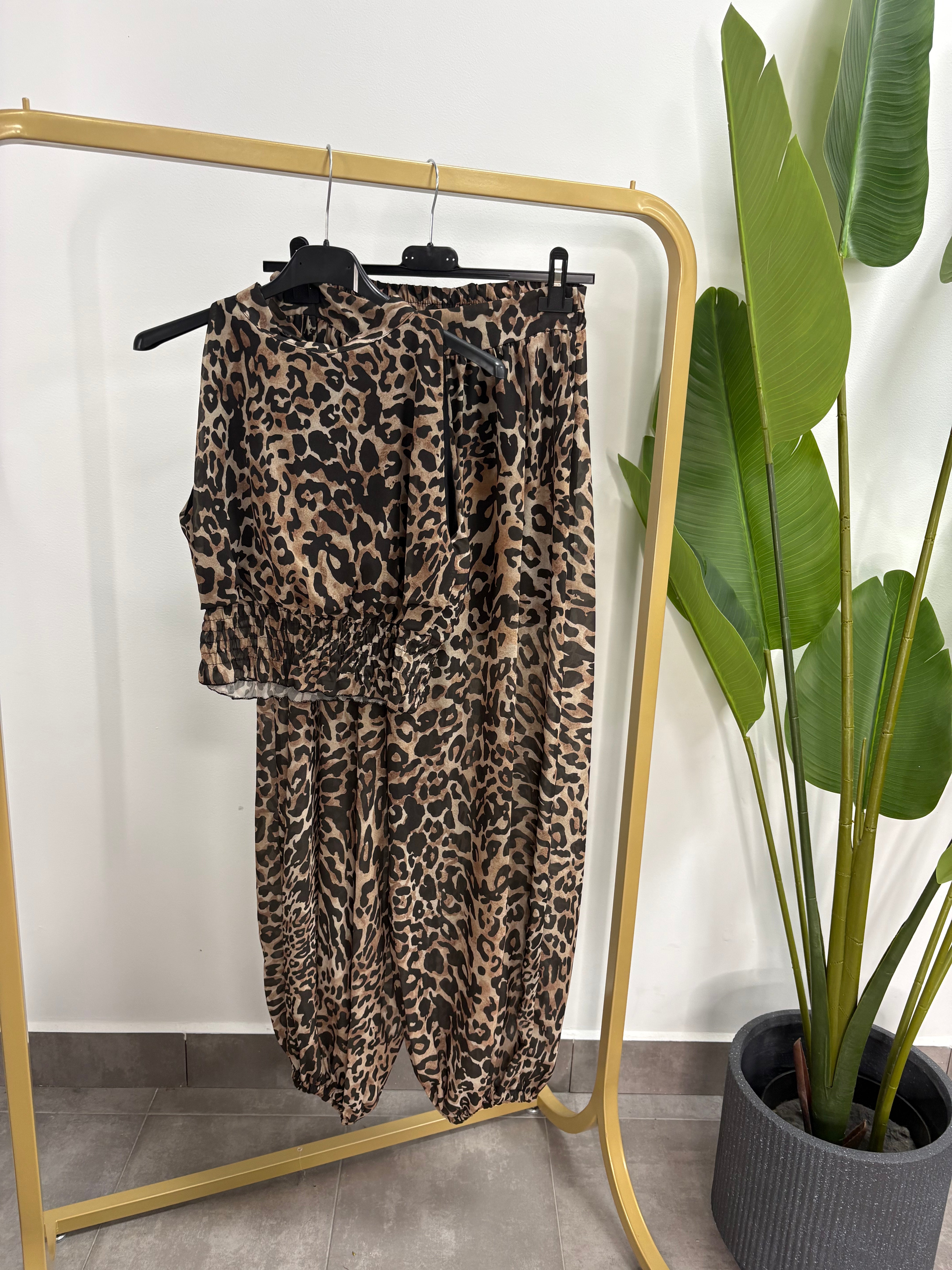 Conjunto Gasa leopardo