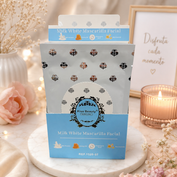Mascarilla facial blanco latte