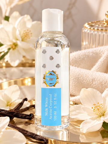Aceite hidratante blanco latte