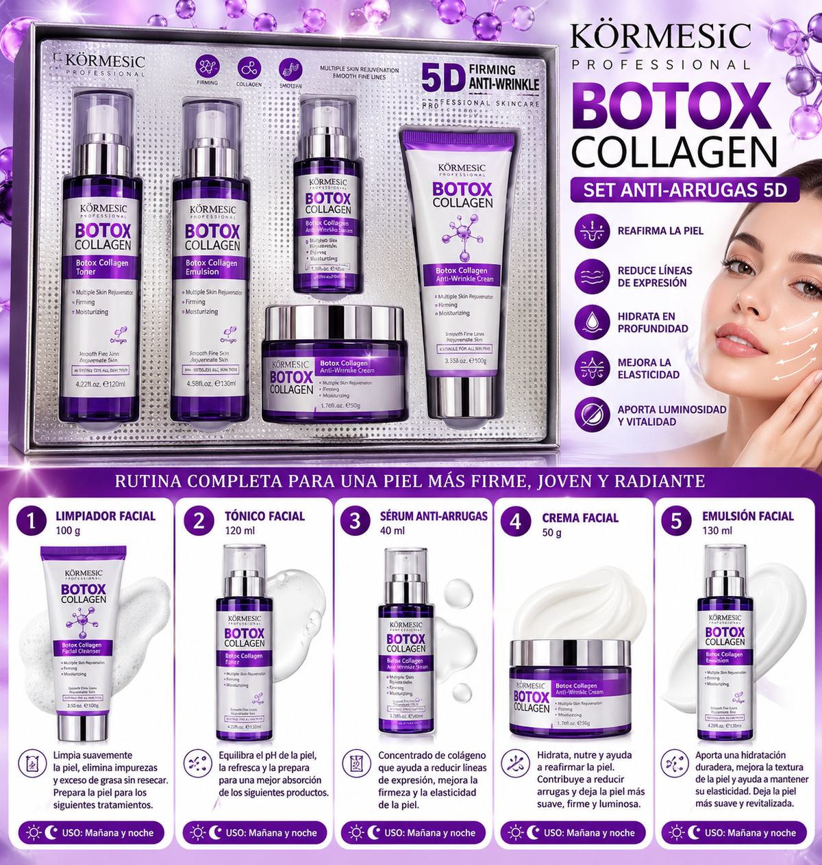 Set botox colágeno  .