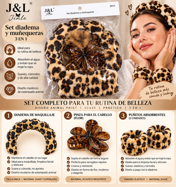 Set diadema maquillaje