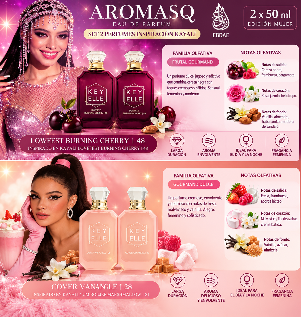 Pack 2 perfumes kayalii