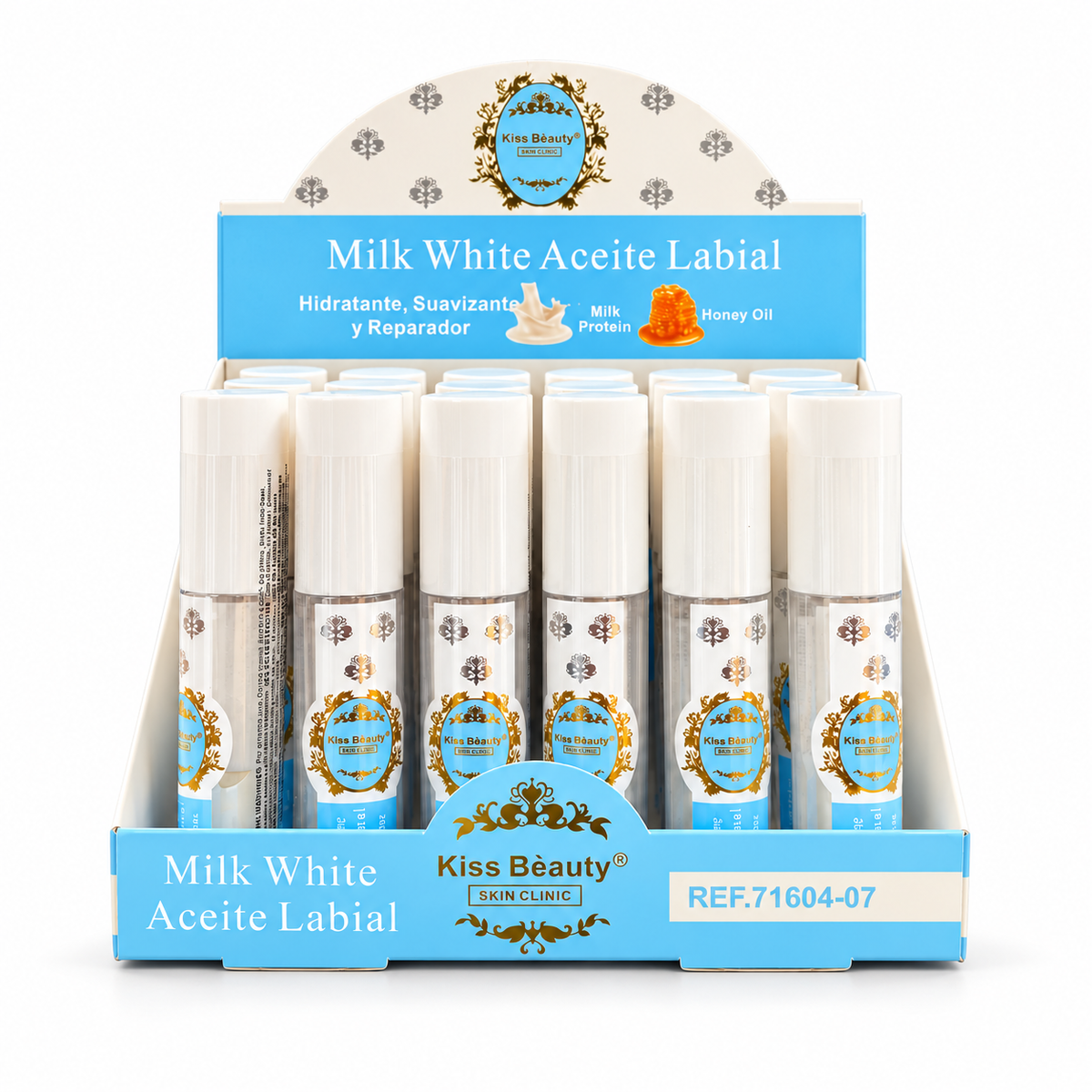 Aceite labial blanco latte