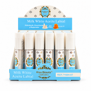 Aceite labial blanco latte