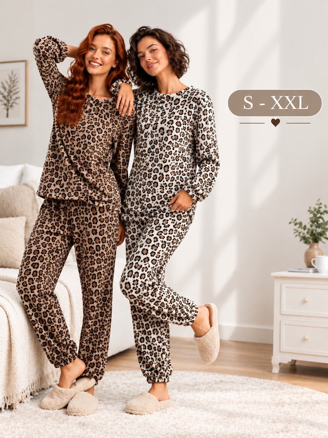 Pijama leopardo peluche
