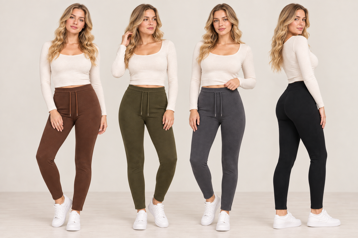Leggings cuerda canalé