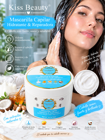 Mascarilla para pelo blanco latte