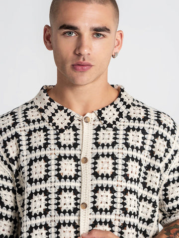 CAMISA DE PUNTO BEIGE NATURE