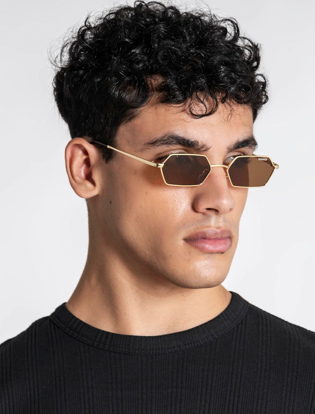 Orange Geometric Sunglasses