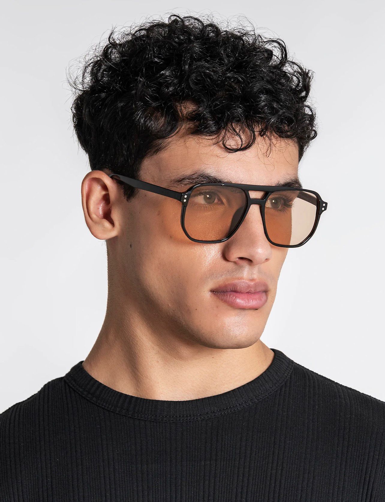 Peach Pilot Sunglasses