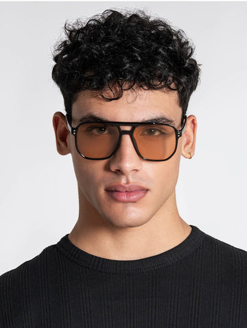 Peach Pilot Sunglasses