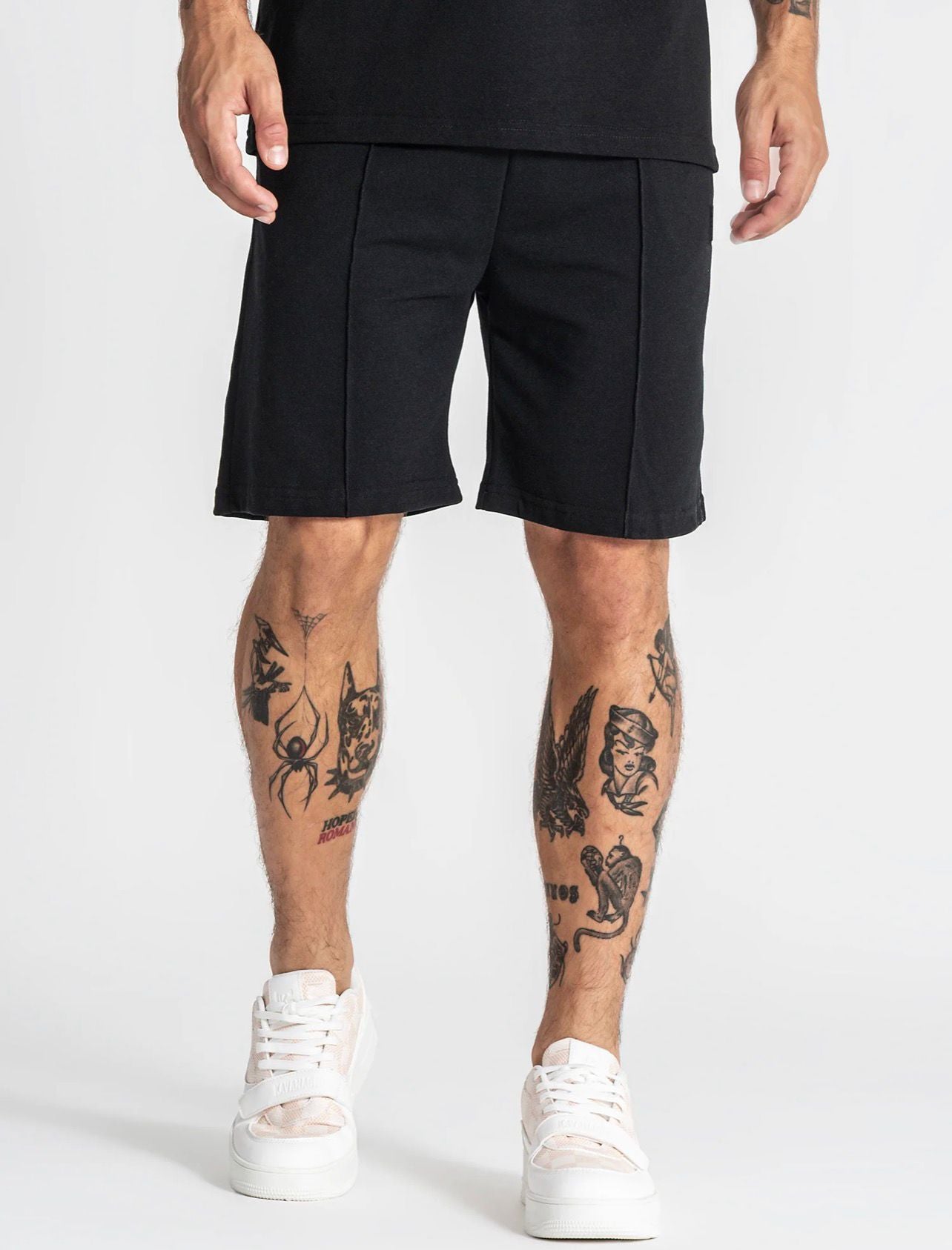 SHORTS DE PIQUÉ NEGROS GK